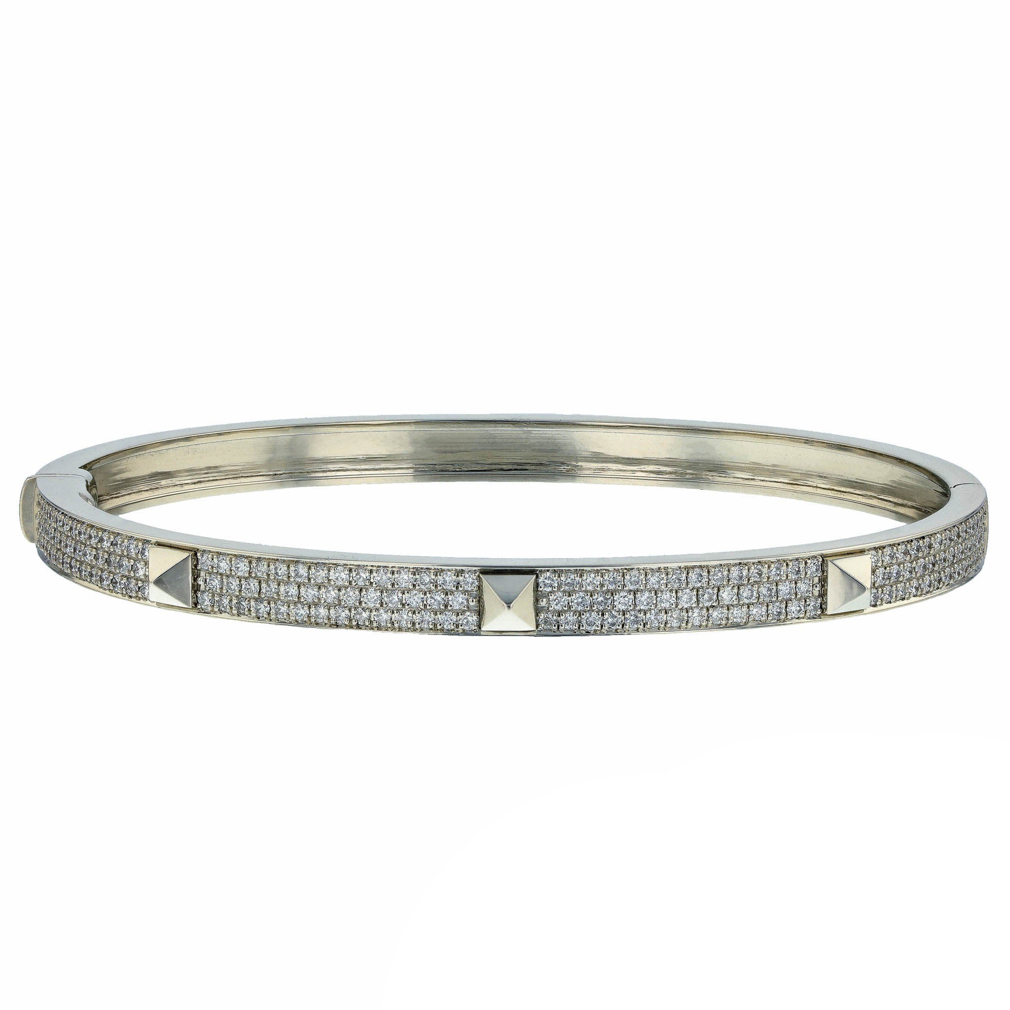 18K Collier De Chien Diamond Hermes Bracelet