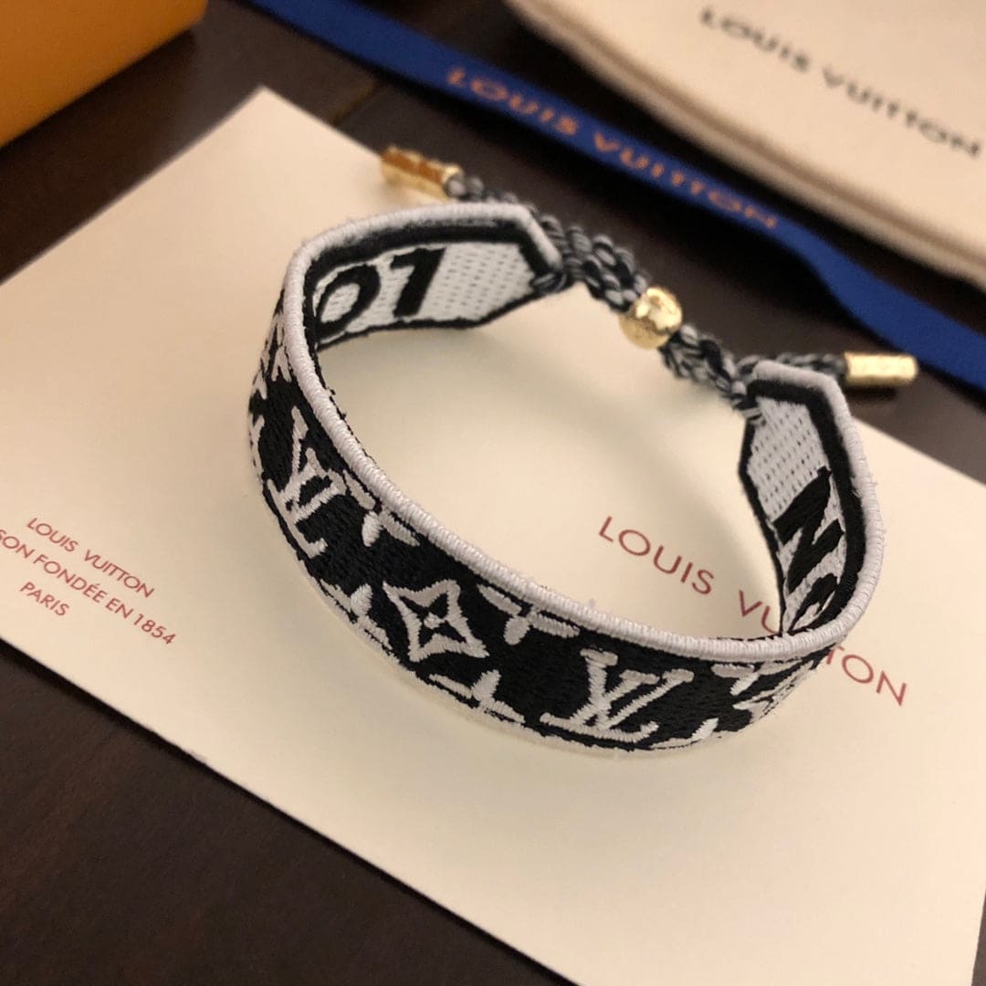 18K Louis Vuitton Buddy Red & Black Bracelet