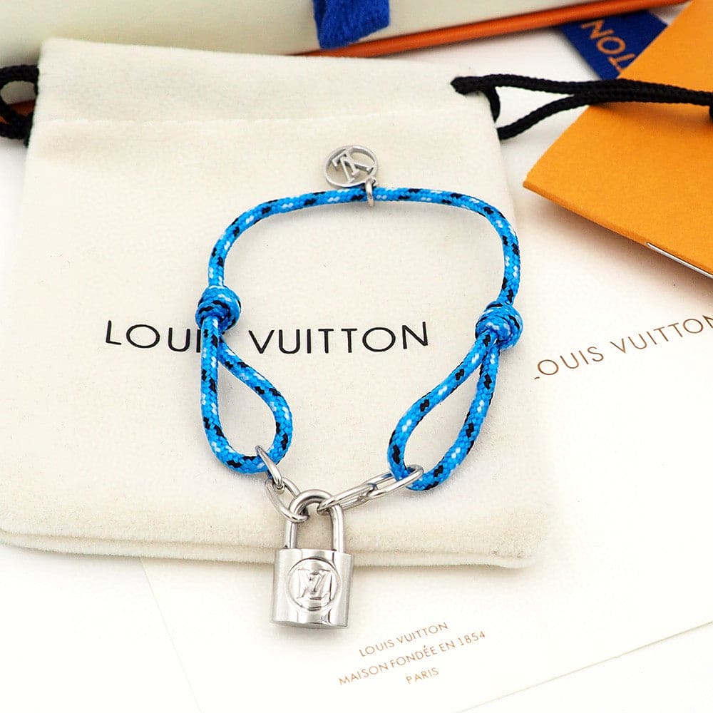 18K Louis Vuitton Silver Lockit X Virgil Abloh Bracelet
