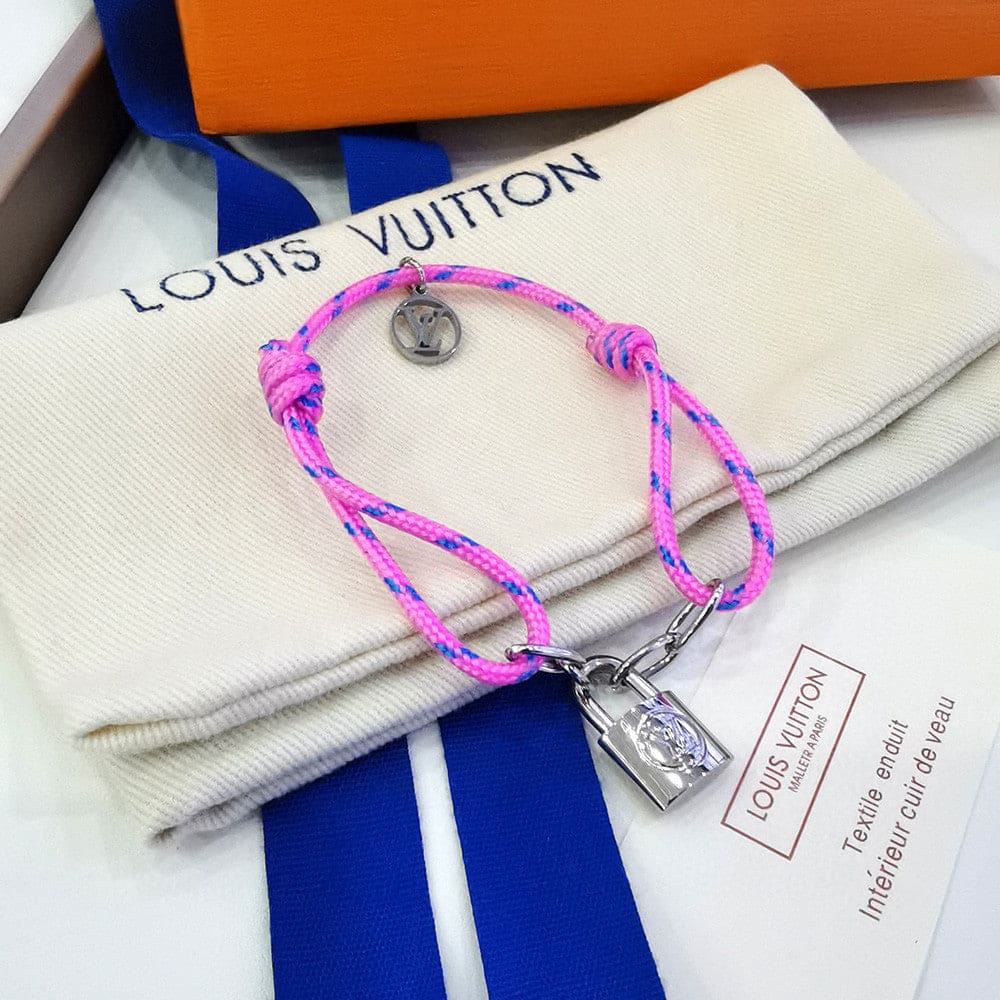 18K Louis Vuitton Silver Lockit X Virgil Abloh Bracelet
