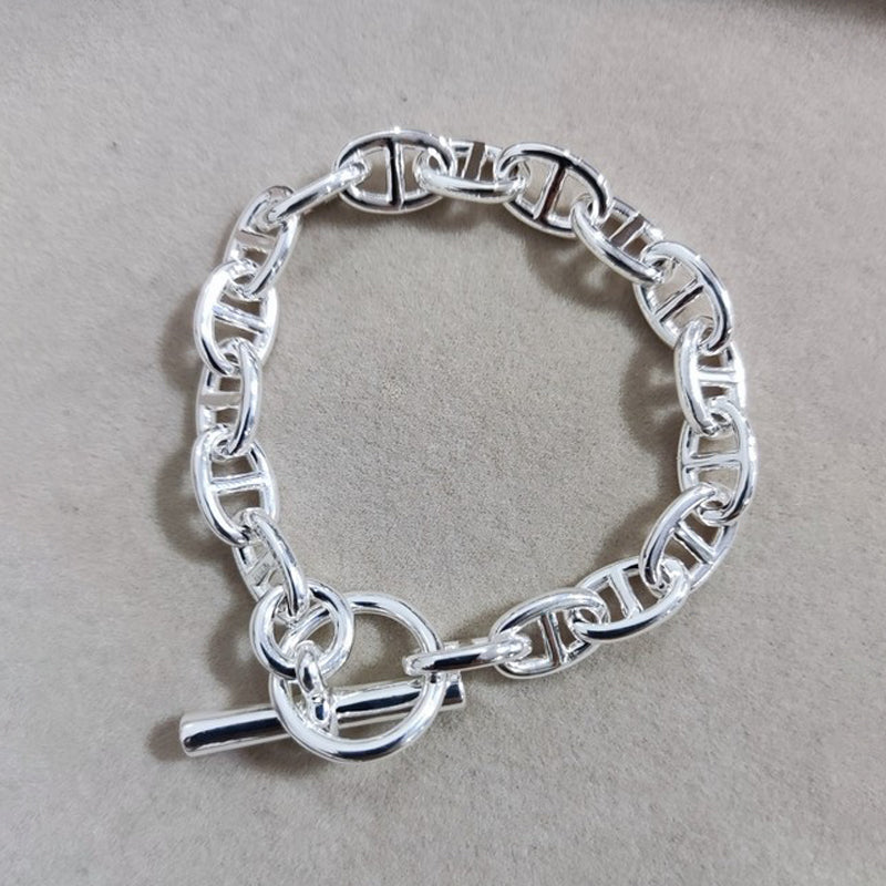 18K Hermes Cha?ne D'ancre Encha?n¨¦e Bracelet
