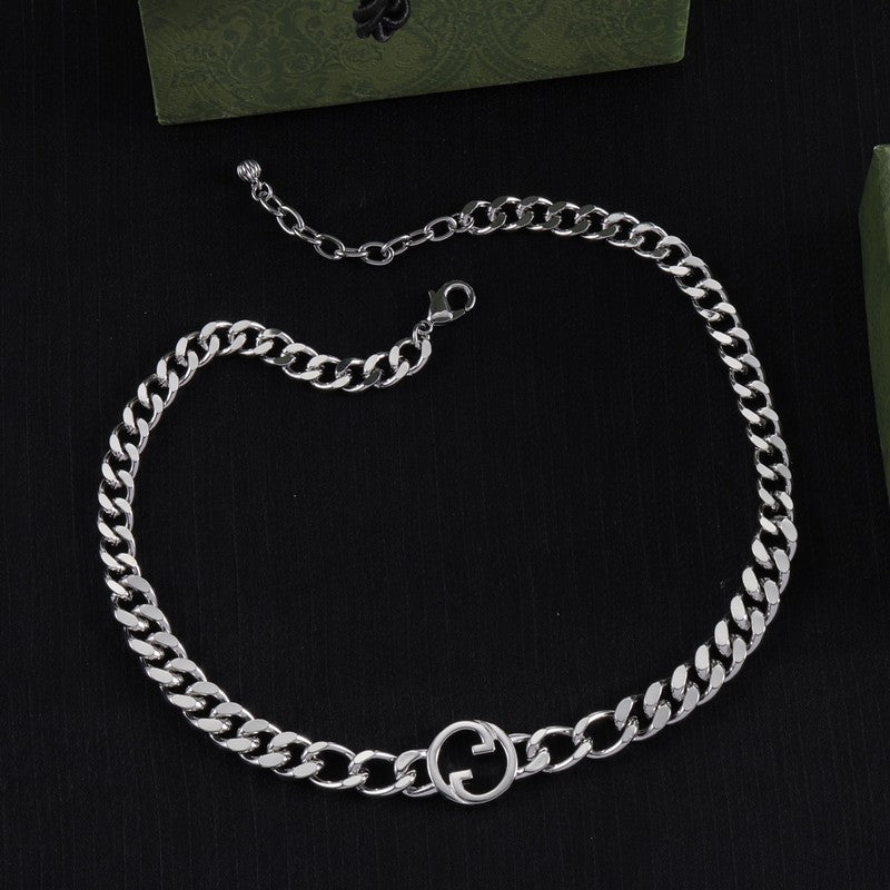 18K Double Gucci Chain Necklace