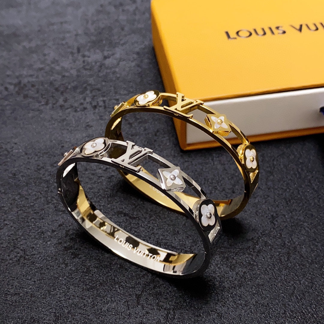 18K Louis Vuitton Crystal Studded Bracelet